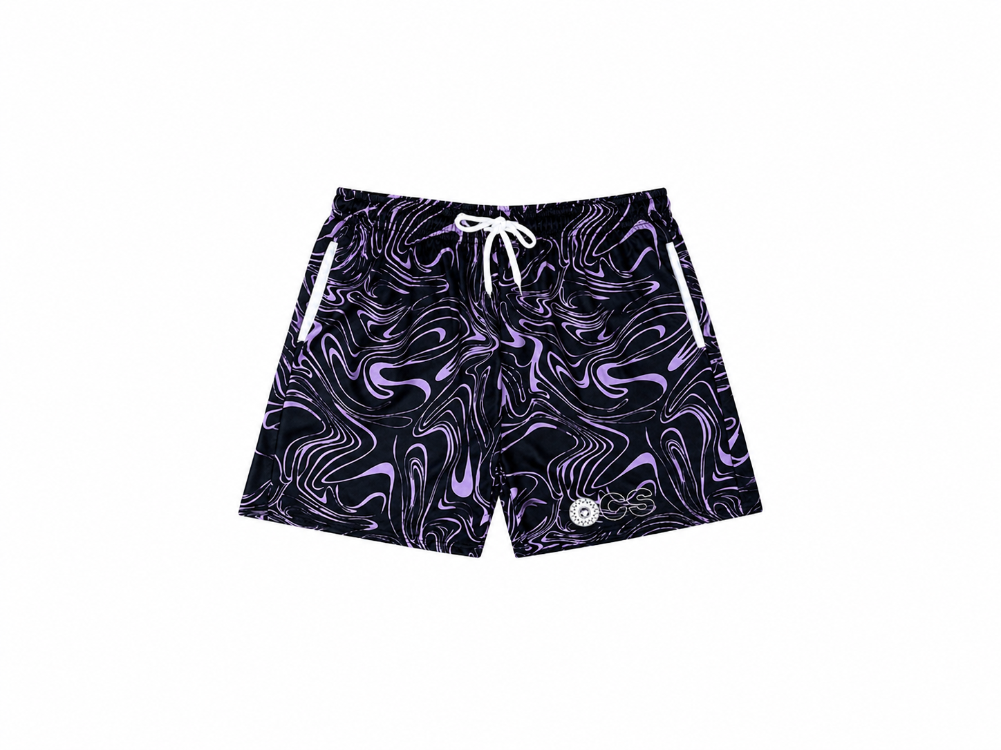 Wavey Purple Shorts